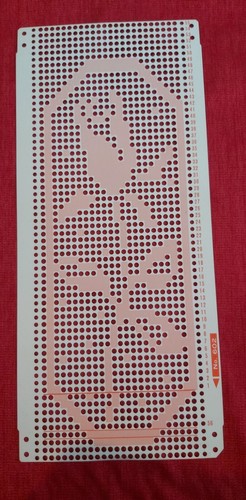 Una scheda perforata dal - , set