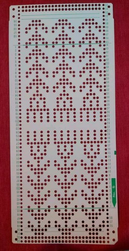 Una scheda perforata dal - , set
