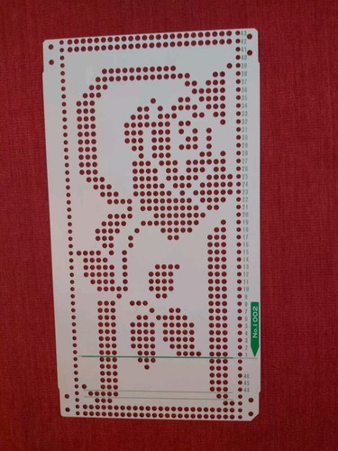 Una scheda perforata dal - , set