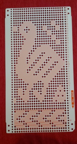 Una scheda perforata dal - , set