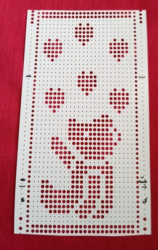 Tuta punchcard perforata - punchcard,