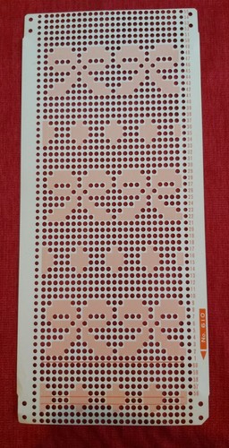 Una scheda perforata - dal, set