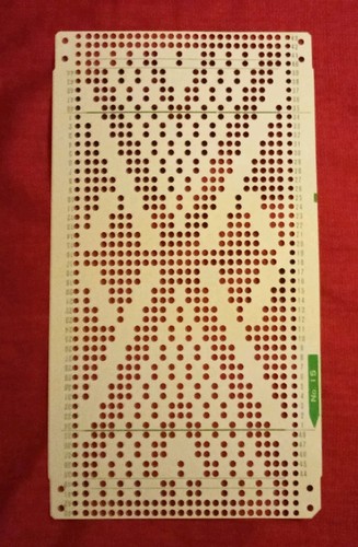 Una scheda perforata dal - , set