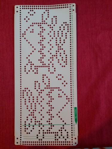 Una scheda perforata dal - , set