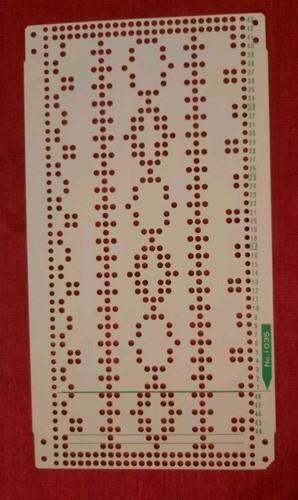 Una scheda perforata - , set