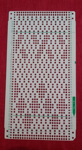 Una scheda perforata - , set