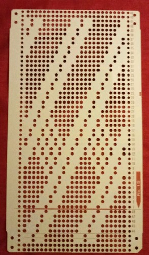 Una scheda perforata dal - , set