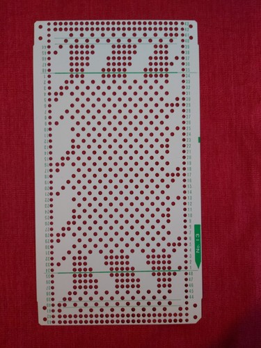 Una scheda perforata dal set